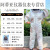3D空气棉透气网面连体防蜂服取蜜养蜂蜂衣防蛰蜜蜂衣服全套神器 白色M码连体（150165cm）（手套）