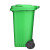 舒蔻(Supercloud)分类垃圾桶大号带盖塑料户外环卫物业酒店商用国标厨余垃圾 绿色120L