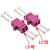 LC-OM4双联光纤适配器万兆法兰转接适配器双芯光纤耦合器法 LC-OM2双联光纤适配器1个