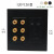 XSSITO黑色120型开关面板插座6头音响接线柱音箱功放五孔电源插座 黑色