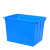 加厚塑料大号水箱长方形储水桶养殖装鱼水产箱泡瓷砖塑料桶 300K默认发蓝色外：870*650*615mm