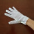 PU手套无硫米白黄pu防滑条纹手套电子厂线路板厂工业品 zxM 米白色