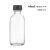 波士顿瓶棕色小口玻璃螺口瓶透明药剂瓶密封采样瓶分装化工化验瓶 60ml 透明含盖