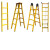 绝缘梯人字梯玻璃钢电工梯通信伸缩梯折叠梯防滑绝缘凳升降梯 1米单梯