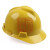 梅思安 10245122 V-Gard标准型PE安全帽 一指键帽衬 黄色 均码 1顶装(效期不超过3个月)