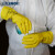 兰浪（LANON）SR206 进口天然橡胶耐酸碱手套乳胶防水防滑工业实验室清洁劳保 1双 L 现货