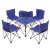 葵影（kuiying）部落户外折叠桌椅单价三件套五件套超户外便捷折叠餐桌椅 迷彩单把椅子