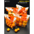 鲜元一次性橙子水果袋水果保鲜袋橘子樱桃包装袋车厘子礼品袋自封 4斤装水果袋100只  新鲜水果 1