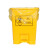 定制适用废物垃圾袋黄色诊所用大号废弃物小号塑料专用袋 厚度5丝60x70cm手提100只无 加厚