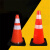 百瑞川 PVC路锥红路障圆锥市政安全警示反光锥雪糕桶三角锥形筒 备件（定制） 30cm 