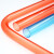pvc205型红蓝透明线管3分4分16阻燃冷弯电工套管20暗装穿线管直接 辅品多16锁扣  透明蓝色(100个)