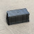 定制加厚长方形塑胶收纳箱带盖子五金零件盒小号黑色工具箱不是防 黑色+可拆无格箱 收纳零件盒