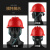 螺客岩 安全帽 建筑工地 工人 LKY7211红色 5顶 安全头盔 透气 ABS 帽子 厂直发货 可定制印字