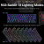 红龙（REDRAGON） K599无线机械游戏键盘60%紧凑型70键 TKL RGB背光电脑键盘 用于 Windows PC游戏玩家 红轴