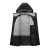沸耐笙 FNS-17726 发热户外防寒保暖加绒冲锋衣 黑色5XL 1件