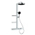 箭牌（ARROW）德国浴室高端花洒套装家用纯铜挂壁大瀑布旋转多功能增压淋浴套装 电镀带数显 13012