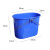 洗拖把桶手动老式地拖桶挤水涮墩布桶拖地桶挤水桶手压单桶 圆形地拖桶蓝色无罩