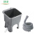 卫洋WYS-1222 塑料拖把池 豪华款灰色小号+1米出水管 卫生间阳台墩布池清洗池水池水槽
