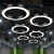灯具吊灯圆形圆环led现代简约酒店大堂工业风圆圈工程环形定制 黑色空心直径1米-130瓦