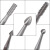 2.35mm柄牙机用钨钢核雕蛋雕菩提象牙果钻头直牙车针球针雕刻铣刀 6只装2.35mm柄微雕刀1.0mm