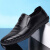  安巧象 男士单鞋司机商务厨师专用防水耐磨透气工作皮鞋  黑色 42 