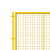 冠威捷 加厚隔离护栏网设备隔断网 黄色 高1.8m 宽2m