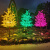 定制ld发光树灯仿真樱花树灯景观户外防水公园庭院草坪装饰圣诞 1米40灯