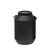 驼铃纵横  50L黑色塑料避光密封圆桶发酵桶塑料酵素桶储水桶带内盖酿酒桶密封桶加厚大水桶