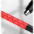 玛仕福 花纹热缩管绝缘套管防滑手把彩色把手杆套2倍收缩 红色 内直径45mm/1米