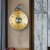智臻新中式黄铜挂钟客厅家用装饰壁钟创意玄关卧室表挂墙轻奢石英时钟 81052铜彩色-黄铜款