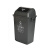 永耀塑业 YY-60D弹盖垃圾桶 分类垃圾桶塑料摇盖 学校办公物业垃圾箱60L 灰色