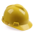 梅思安MSA标准型安全帽10172902 V型(黄色)顶部无透气孔)  单位：顶