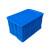 特大号塑料周转箱长方形工业箱子可配盖胶箱储物框大收纳盒加厚筐子零件盒 外径440*330*200 蓝色箱无盖