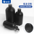 垒固 HDPE塑料圆瓶带刻度试剂瓶带内盖分装瓶 白色小口1000ml（5个）