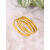 九州众合钛钢三合一磨砂素圈戒指女套装精致高级 金色三生三世戒指（3个） 10美号