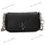 Calvin KleinCK时尚优雅简约字母旋扣翻盖链条马鞍包单肩斜挎包 001-黑色 均码