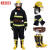 工品云超 3C认证消防服套装14款消防战斗服消防头盔消防手套消防腰带消防靴 全身5件套 170码