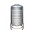 304不锈钢水箱立式桶太阳能储水蓄水水塔厨房楼顶加厚罐酒罐 075吨加厚直径80高度160cm10年