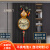 凯琴（kaiqin） 新中式全铜五葫芦电波自动对时挂钟家用客厅背景墙挂表轻奢时钟 全铜带日历五福临门珐琅彩红色坠 32cm 手动调时机芯（保10年）