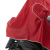 稳斯坦 WF020 单人双帽檐反光摩托车雨披 防护钓鱼防暴雨骑行 3XL深红色可拆连体雨衣