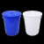 大垃圾桶带盖分类大号商用厨房酒店户外环卫厨余塑料圆桶160L 60L白色桶带盖送袋子