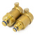 海斯迪克 HKY-60 全黄铜排气阀 暖气管道 直排式自动单向放气阀 DN20