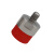 包胶螺栓外螺纹型不锈钢圆头聚氨酯压块减震软硬胶耐冲击降低噪音 AAW001-M5-12*16红色50A