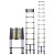 斯铂格 BGA-23 多功能铝合金伸缩梯 竹节直梯 加厚升降折叠梯子 单面直梯3.2米