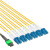 海乐(HAILE)单模万兆MPO-LC 12芯 OS2 40G转10G模块用跳纤 15米 MPO-S12-LC-15M