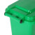 格圣奇塑料环卫垃圾桶物业回收桶社区垃圾箱C5176绿色50L带轮款
