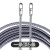 穿线器神器拉线电工专用引线拽线串线绳新款钢丝暗线电线暗管 80米双钢丝小扁头 6mm加粗款