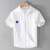 迪比娅工装休闲短袖衬衫男士夏季日系纯棉薄款外套复古半袖衬衣Y 白色 XL
