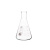 用于化学实验室工厂学校加厚耐高温高硼硅玻璃小口直口带刻度线烧杯三角烧瓶锥形瓶 小口500ml