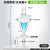 双层梨形分液漏斗厚料夹套梨型分液漏斗球形漏斗玻璃四氟活塞6012525050010002000300 玻璃活塞125ml-无刻度